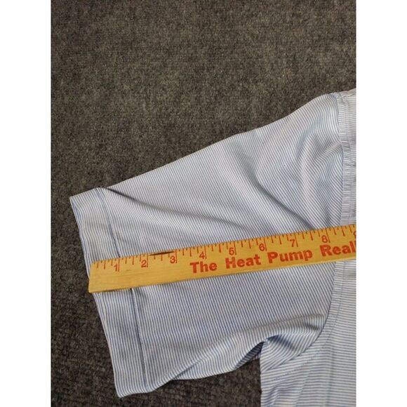 Peter Millar Summer Comfort Polo Men Sz‎ XL Striped Blue White Golf Sportswear - Picture 4 of 7